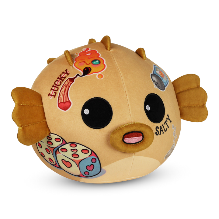 Mel the Pufferfish Plushie - Ghost and Darkness