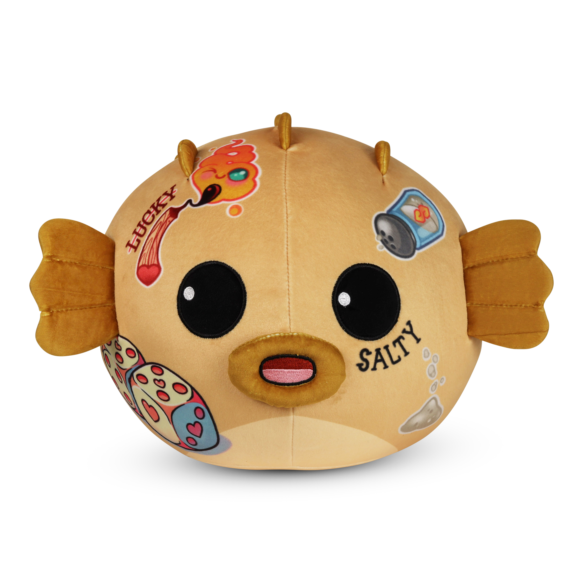 Mel the Pufferfish Plushie - Ghost and Darkness