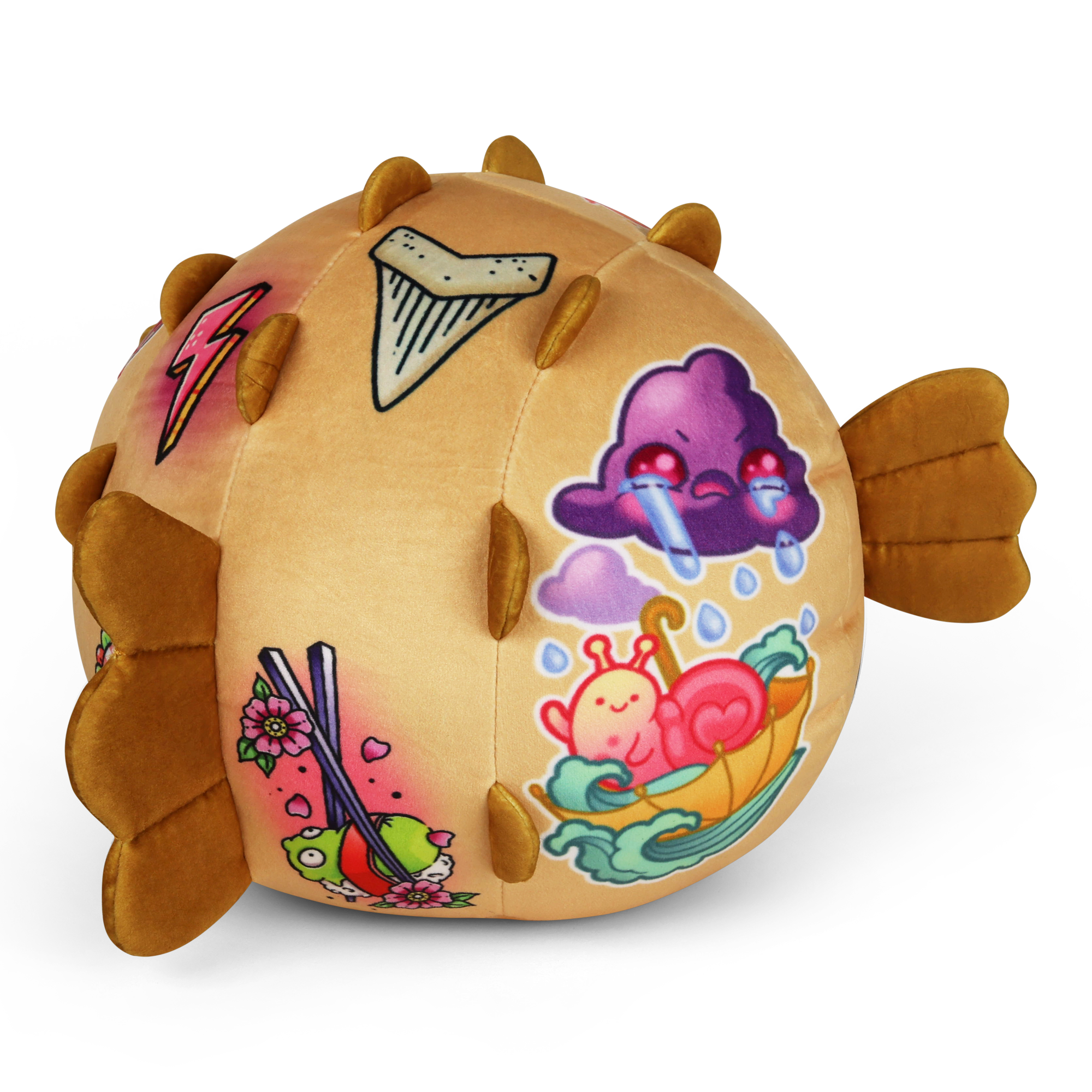 Mel the Pufferfish Plushie - Ghost and Darkness