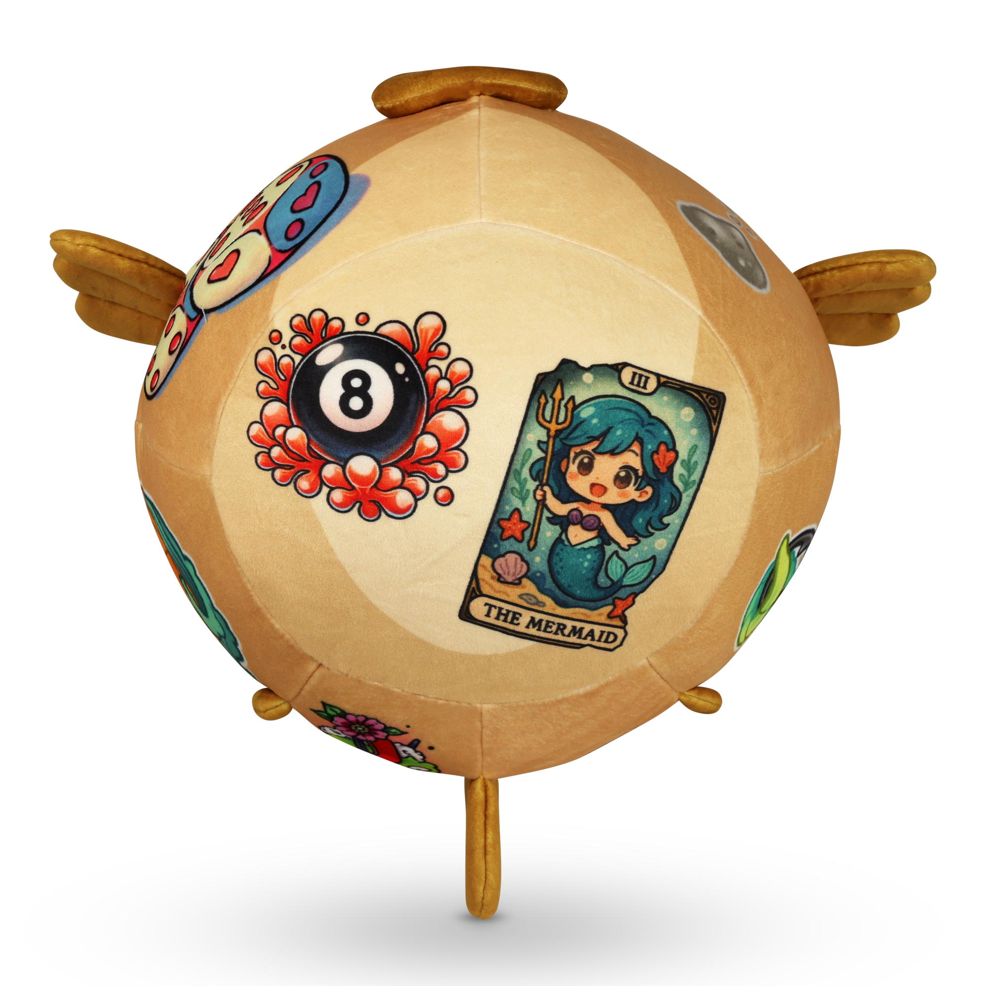 Mel the Pufferfish Plushie - Ghost and Darkness