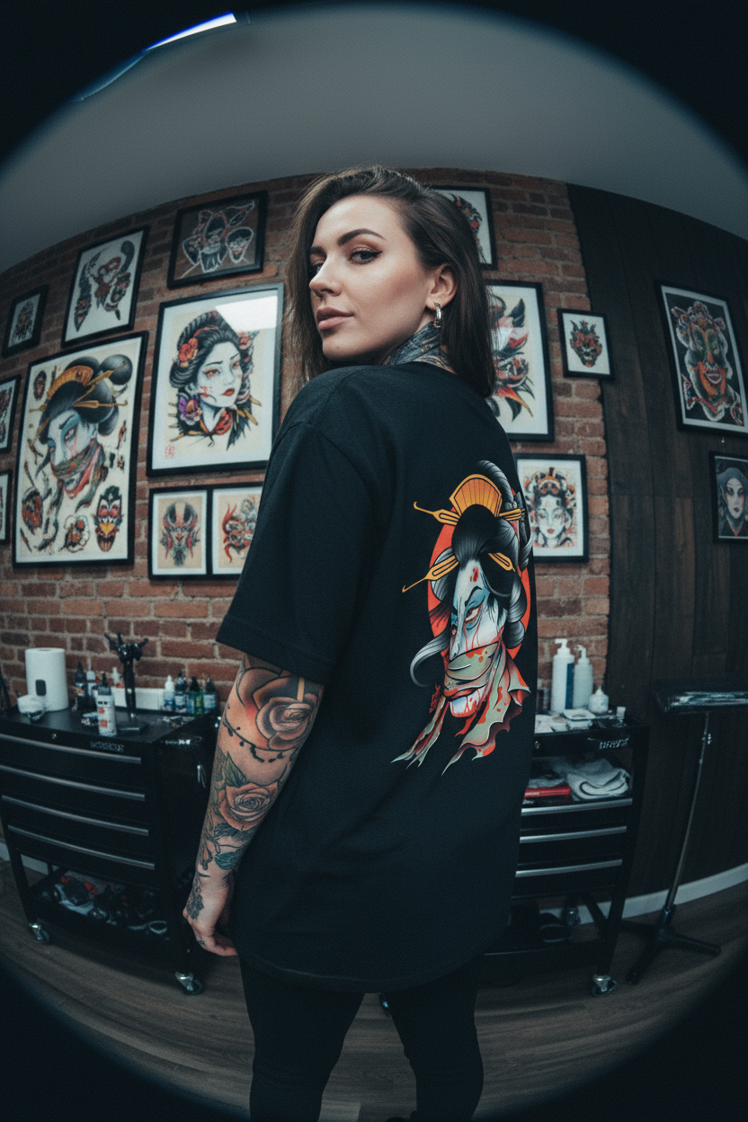 Namakubi Tattoo Tee | Ghost & Darkness Streetwear