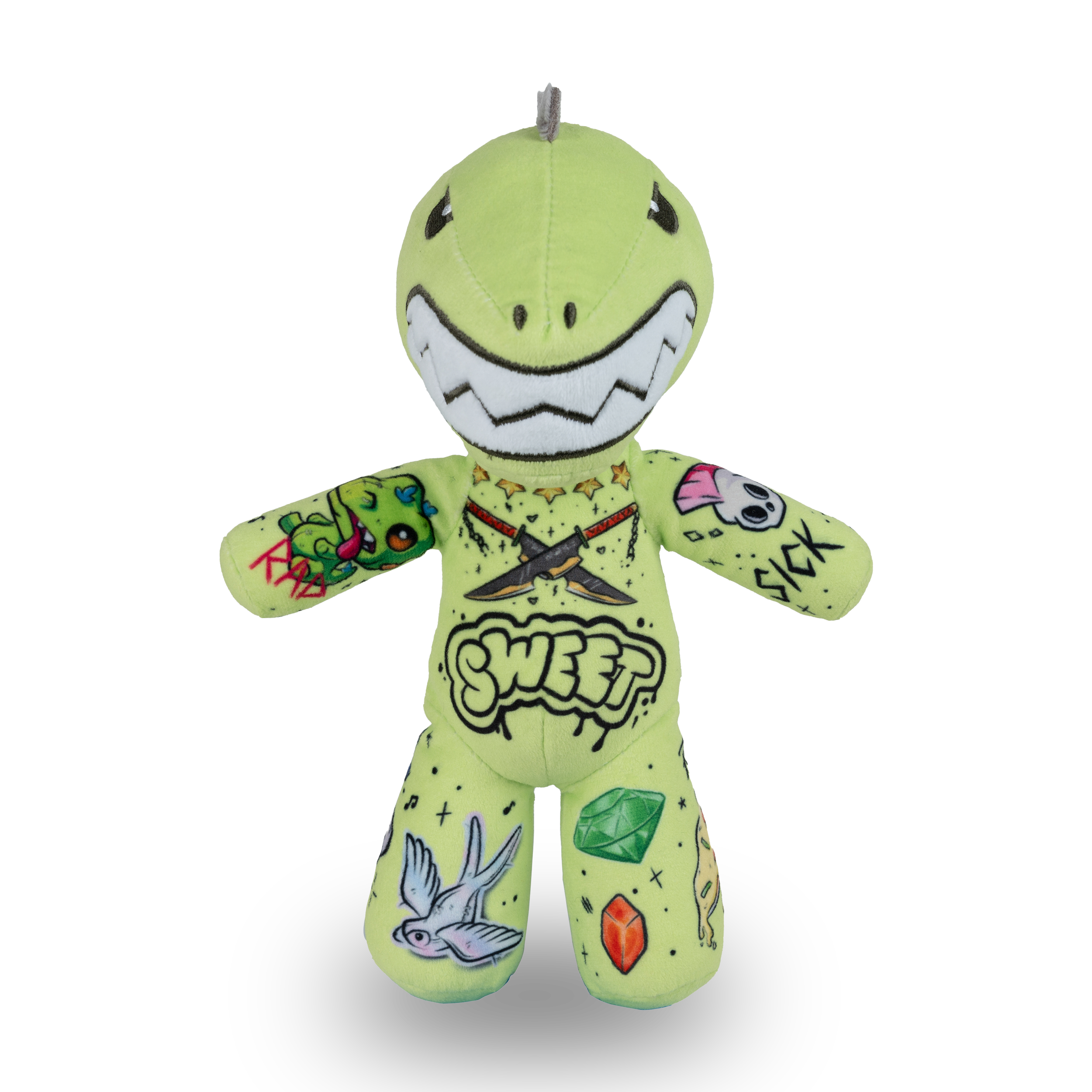 Thrash the Dino 8-inch Sprout Plushie - Ghost and Darkness