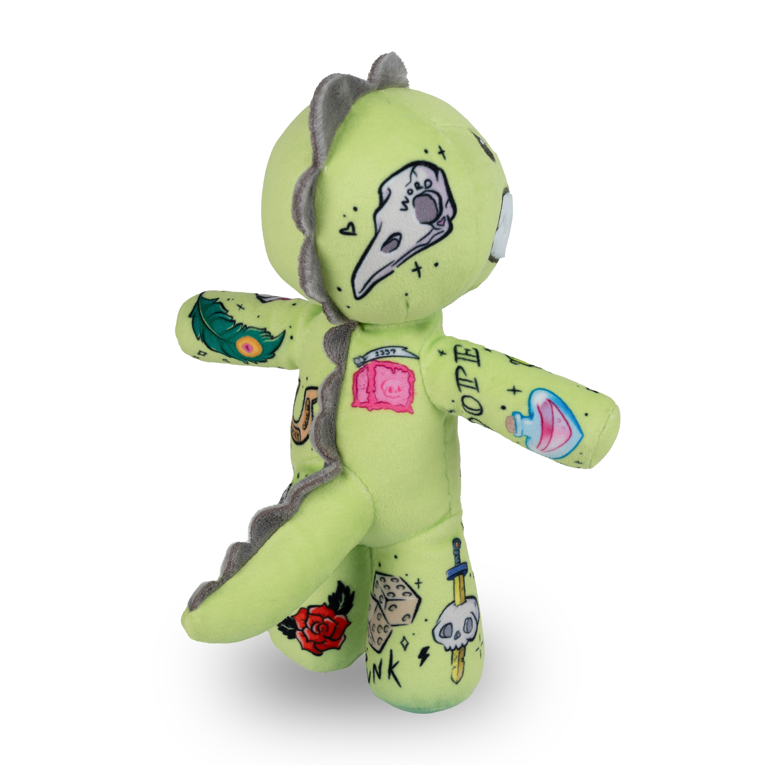 Thrash the Dino 8-inch Sprout Plushie - Ghost and Darkness