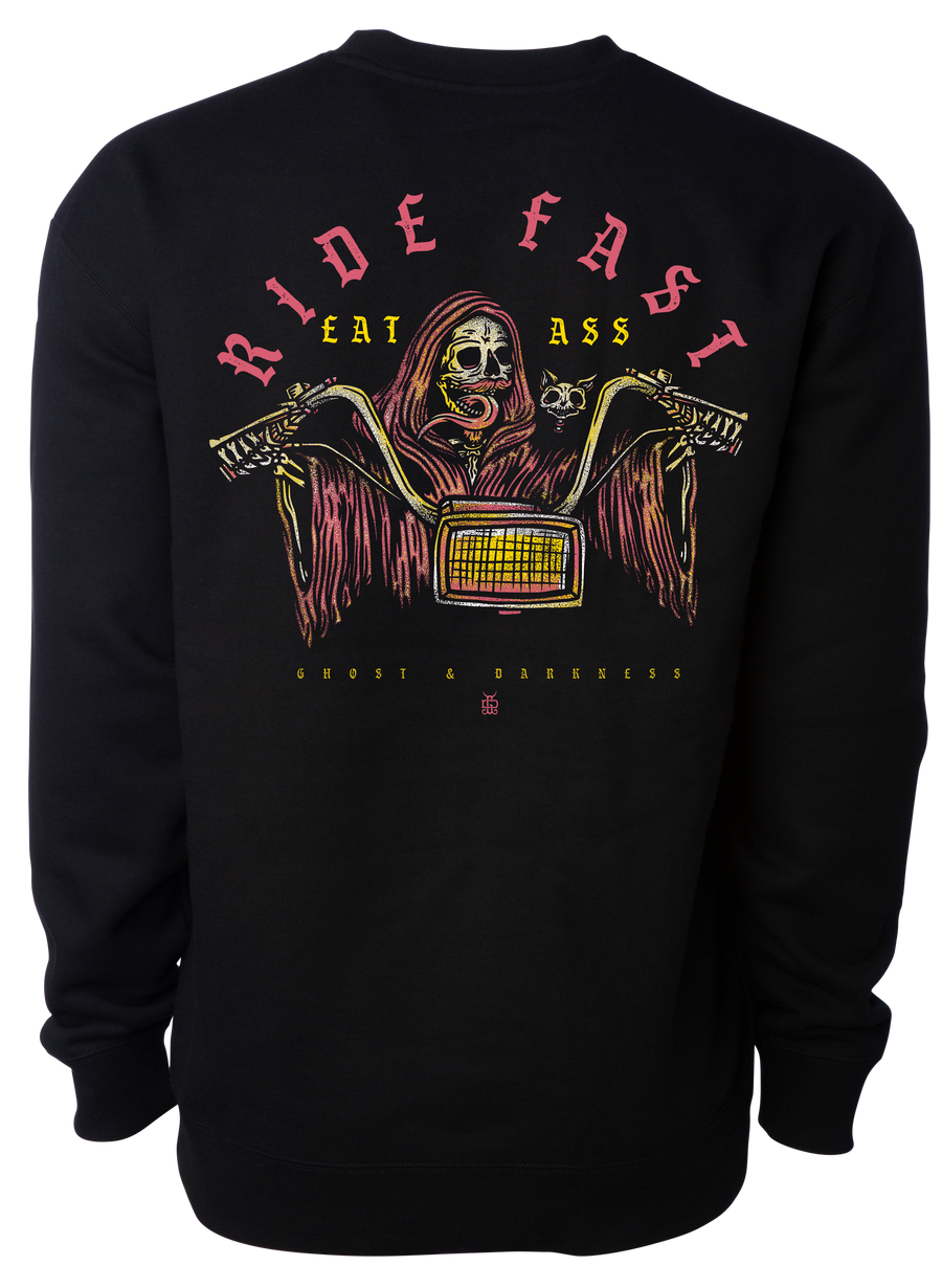 Ride Fast Sweatshirt - Ghost and Darkness